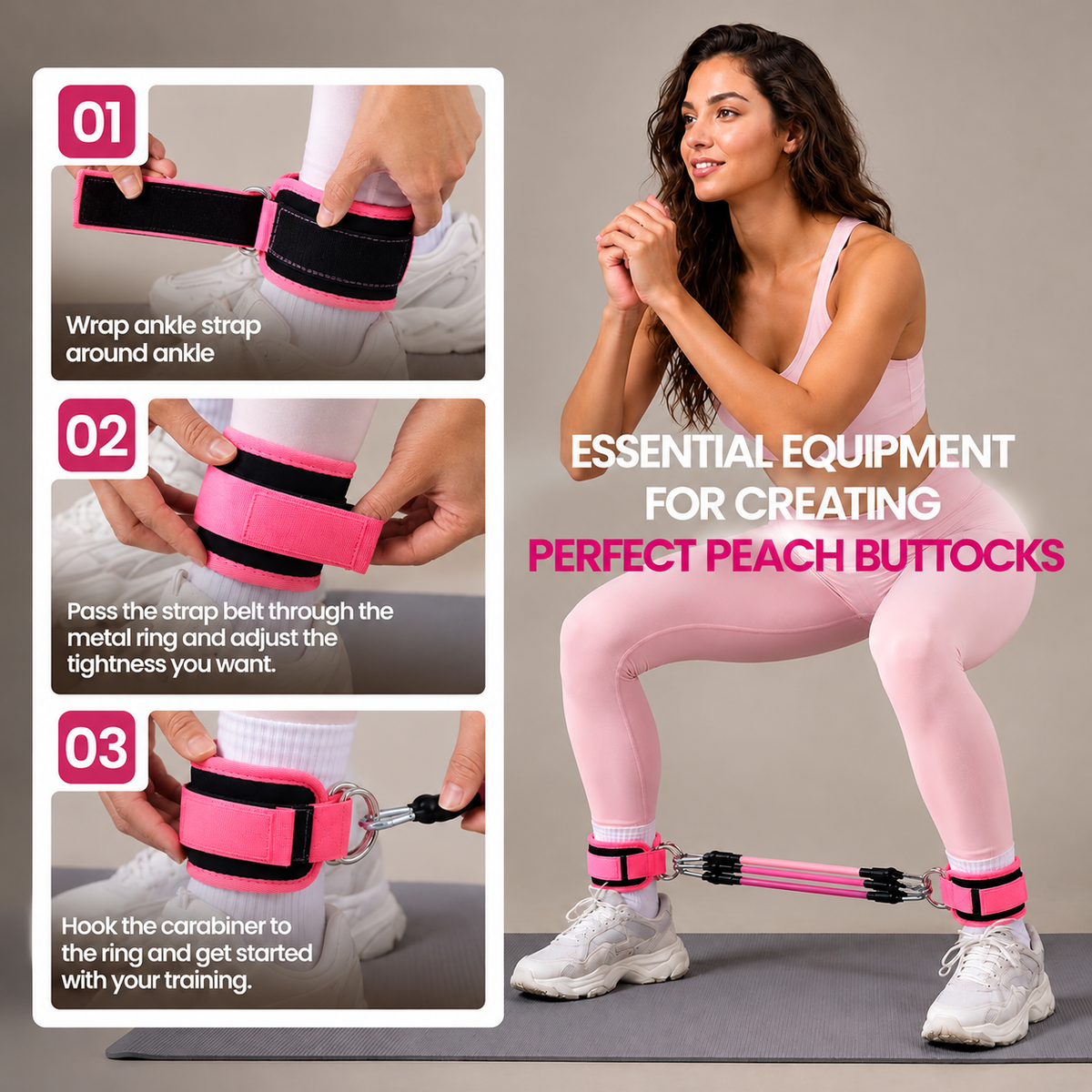 Ankle Resistance Bands Kit for Women & Men