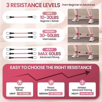 Ankle Resistance Bands Kit for Women & Men
