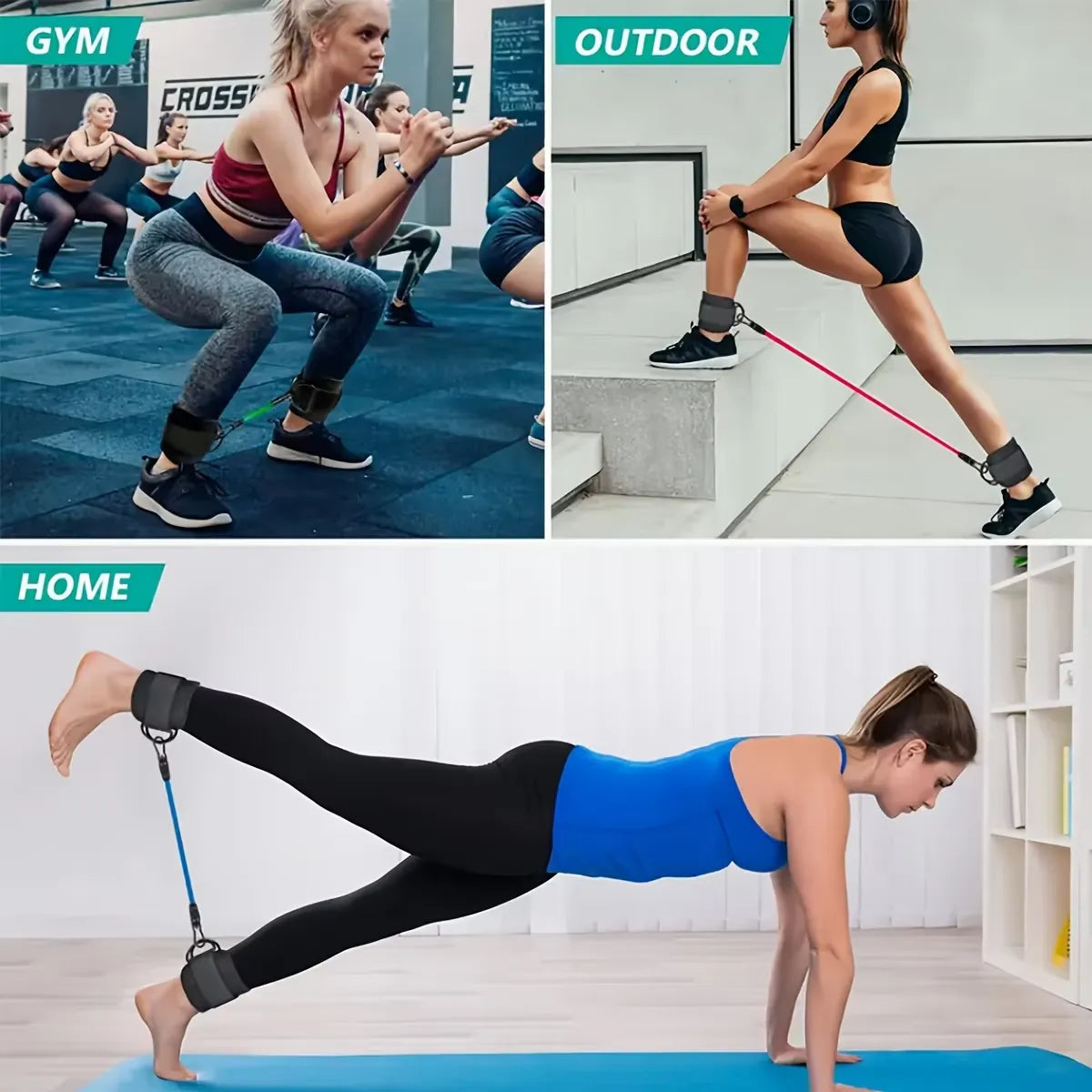 Ankle Resistance Bands Kit for Women & Men