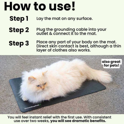 Grounding Mat for Full Body Pain Relief and Restful Sleep