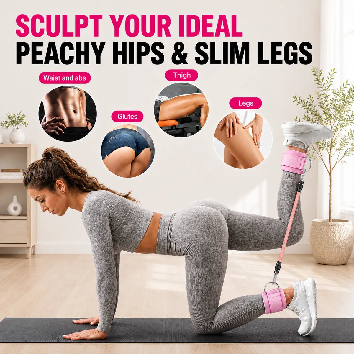 Ankle Resistance Bands Kit for Women & Men